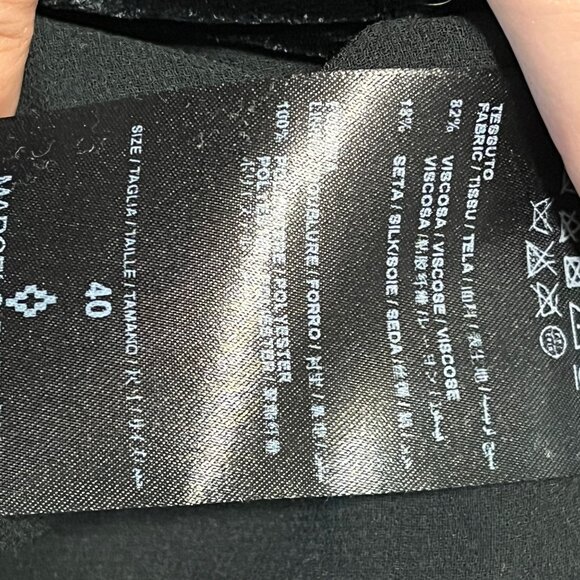 MARCELO BURLON  Leona Velvet Draped Top Size 44 (Medium) - Picture 9 of 9